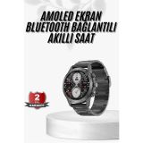 Erkeklere Özel Akıllı Saat Çelik Kordon Bluetooth Bağlantılı İOS ve An