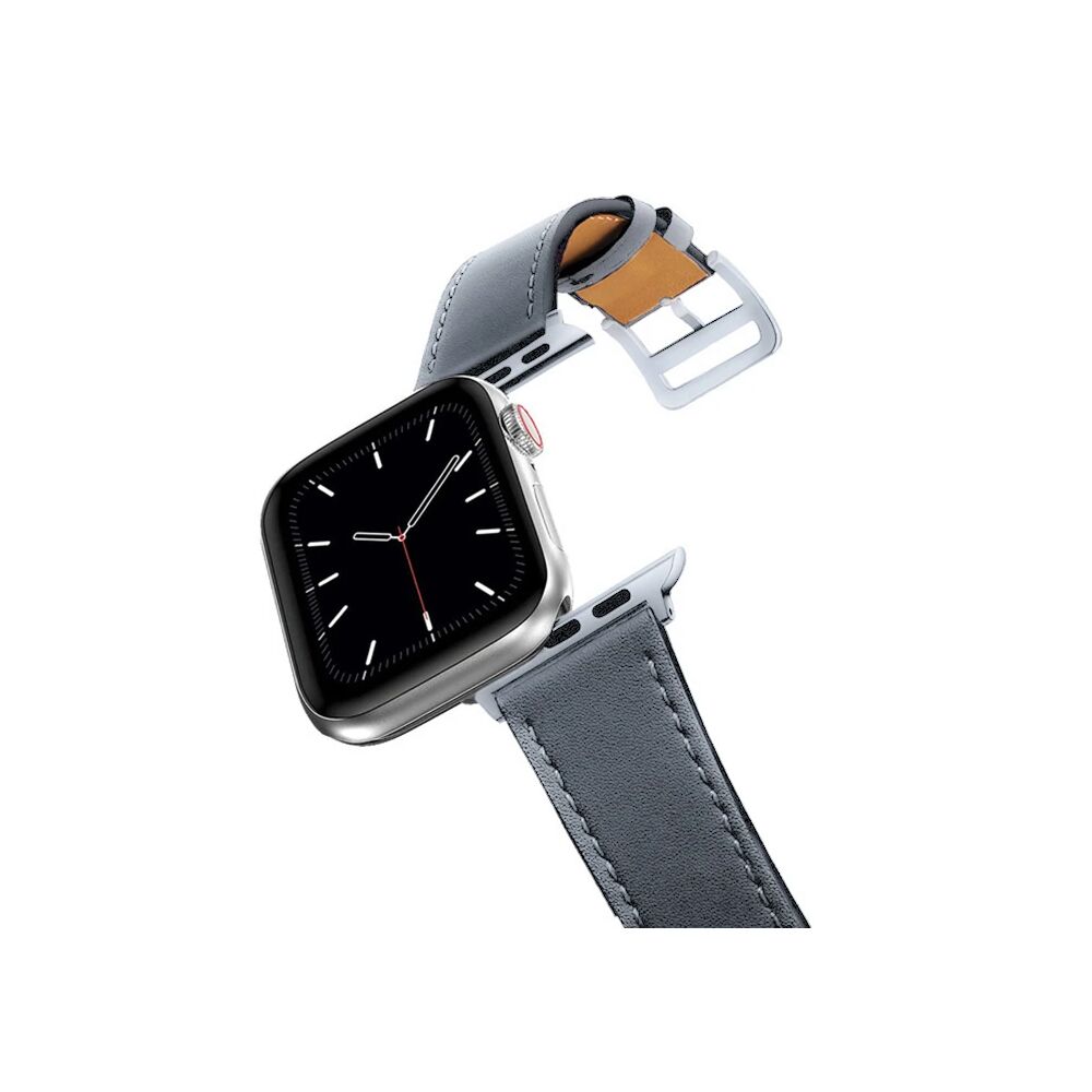 Ally Apple Watch 7-8 41mm 6-5-4 40mm Single Coil Deri Kayış Kordon 3-2