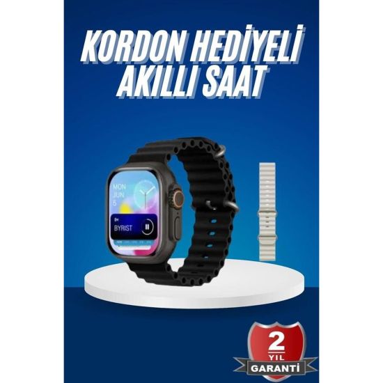 Ultra Akıllı Saat 49 Mm Çift Kordonlu Arama Cevaplama Bluetooth Bağlan