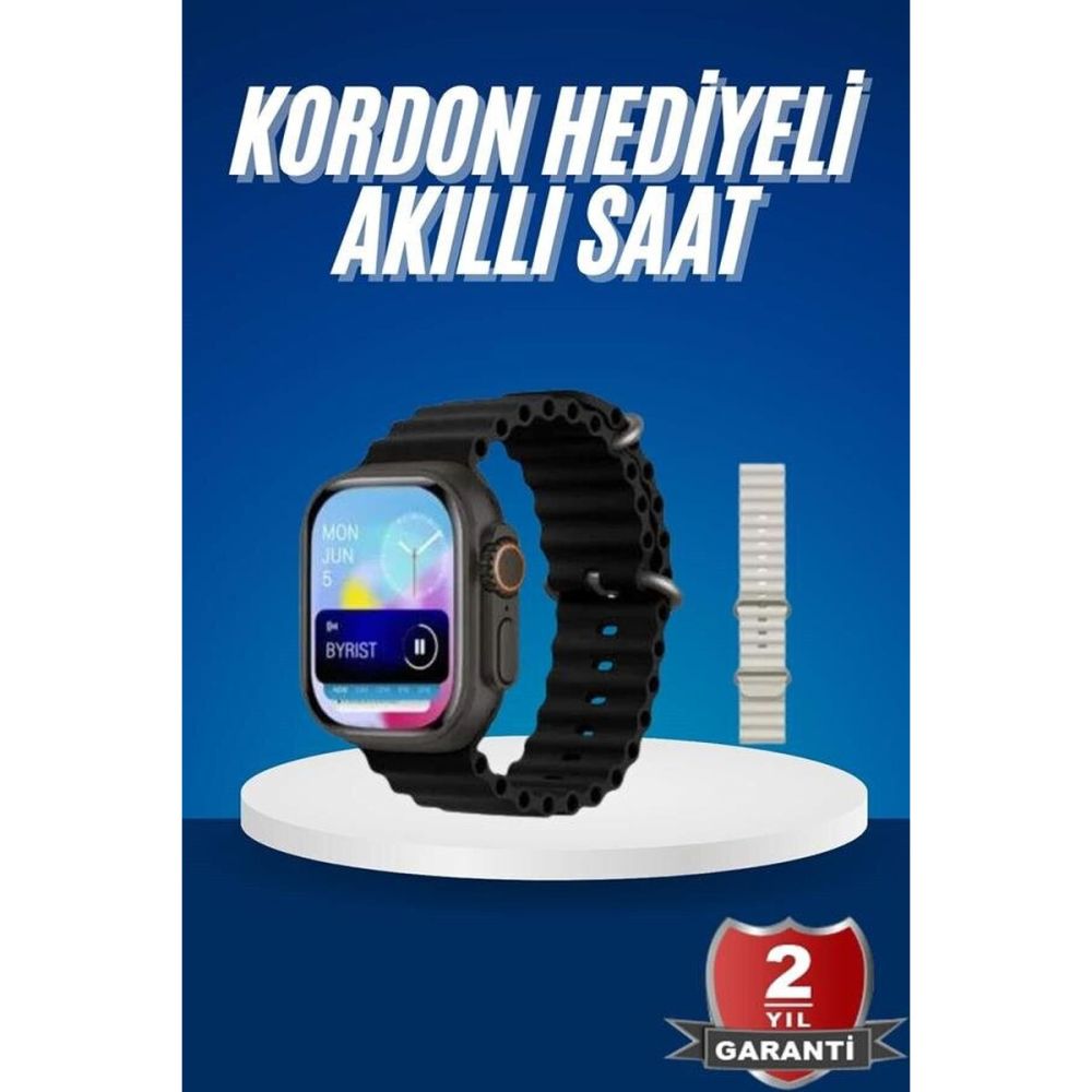 Ultra Akıllı Saat 49 Mm Çift Kordonlu Arama Cevaplama Bluetooth Bağlan