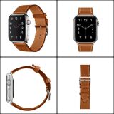 Ally Apple Watch 7-8 41mm 6-5-4 40mm Single Coil Deri Kayış Kordon 3-2
