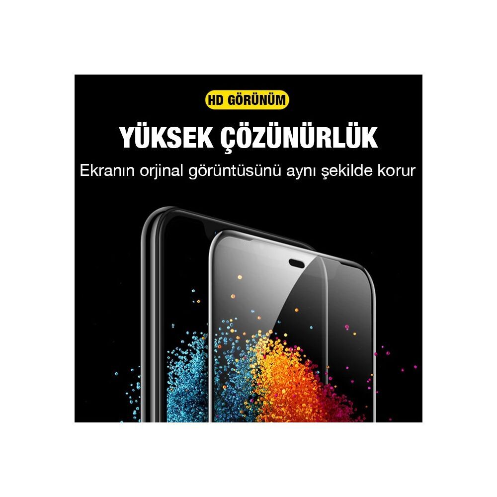 ALLY iPhone 11 Pro 5.8inç Full Glue Matte Tempered Cam Ekran Koruyucu 
