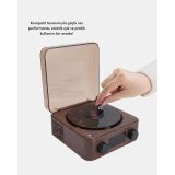 Stereo Bluetooth Hoparlör – Gece Lambalı ve Saat Göstergeli