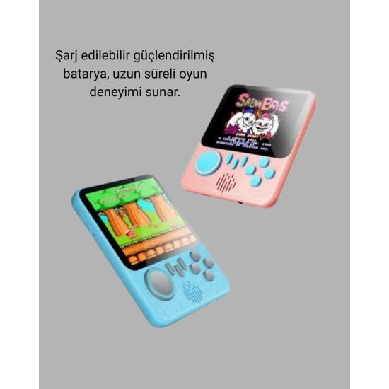 666 Oyunlu Retro Mini Oyun Konsolu – 3.5" LCD Ekran ve Çift Kişilik Oy