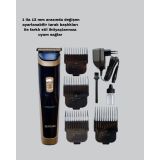 Çelik Bıçaklı Unisex Şarjlı Tıraş Makinesi – Sessiz Motor Kablosuz ve 