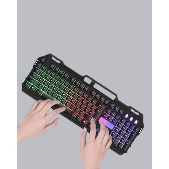 RGB Aydınlatmalı Klavye Mouse Seti – USB Bağlantılı Türkçe Q Ayarlanab
