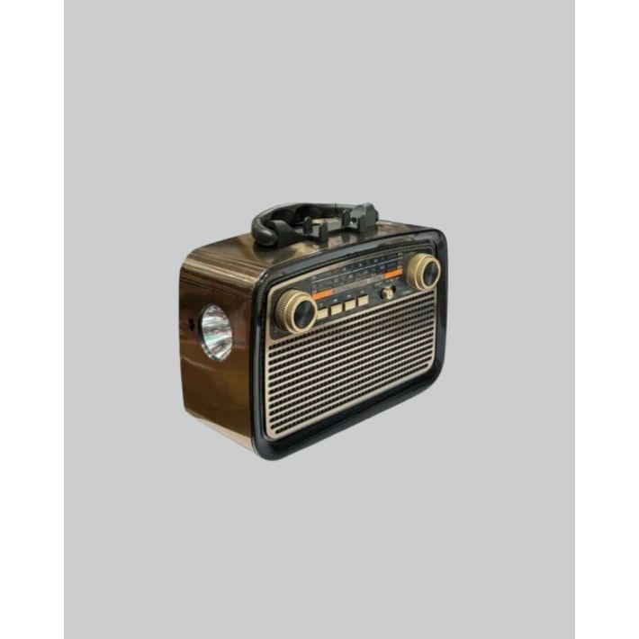 LED’li Nostaljik Bluetooth Hoparlör – Vintage Tasarım Ahşap Doku