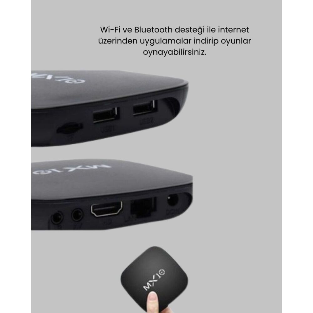 Mi Box S 4K Android TV Box – Google Asistan Dolby Ses 8 GB Hafıza Chro