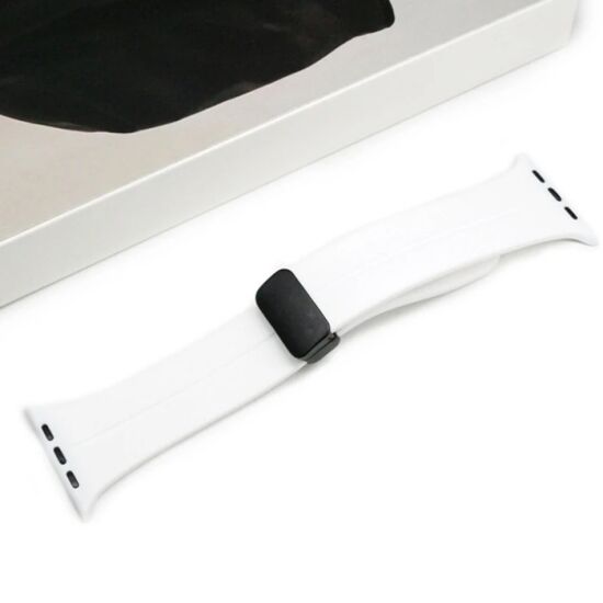 Ally Apple Watch 7-8 41mm 6-5-4 40mm Manyetik Uçlu Silikon Kayış Kordo