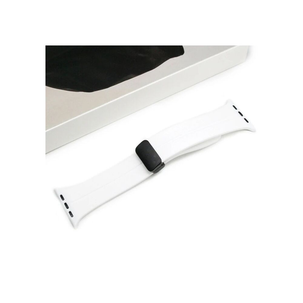 Ally Apple Watch 7-8 41mm 6-5-4 40mm Manyetik Uçlu Silikon Kayış Kordo