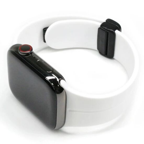 Ally Apple Watch 7-8 41mm 6-5-4 40mm Manyetik Uçlu Silikon Kayış Kordo