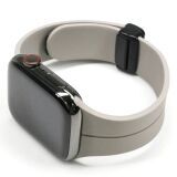 Ally Apple Watch 7-8 41mm 6-5-4 40mm Manyetik Uçlu Silikon Kayış Kordo
