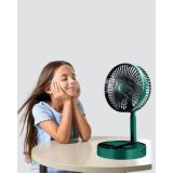 Şarjlı Katlanabilir Mini Fan – 3 Kademe Hız Ayarı Taşınabilir Tasarım