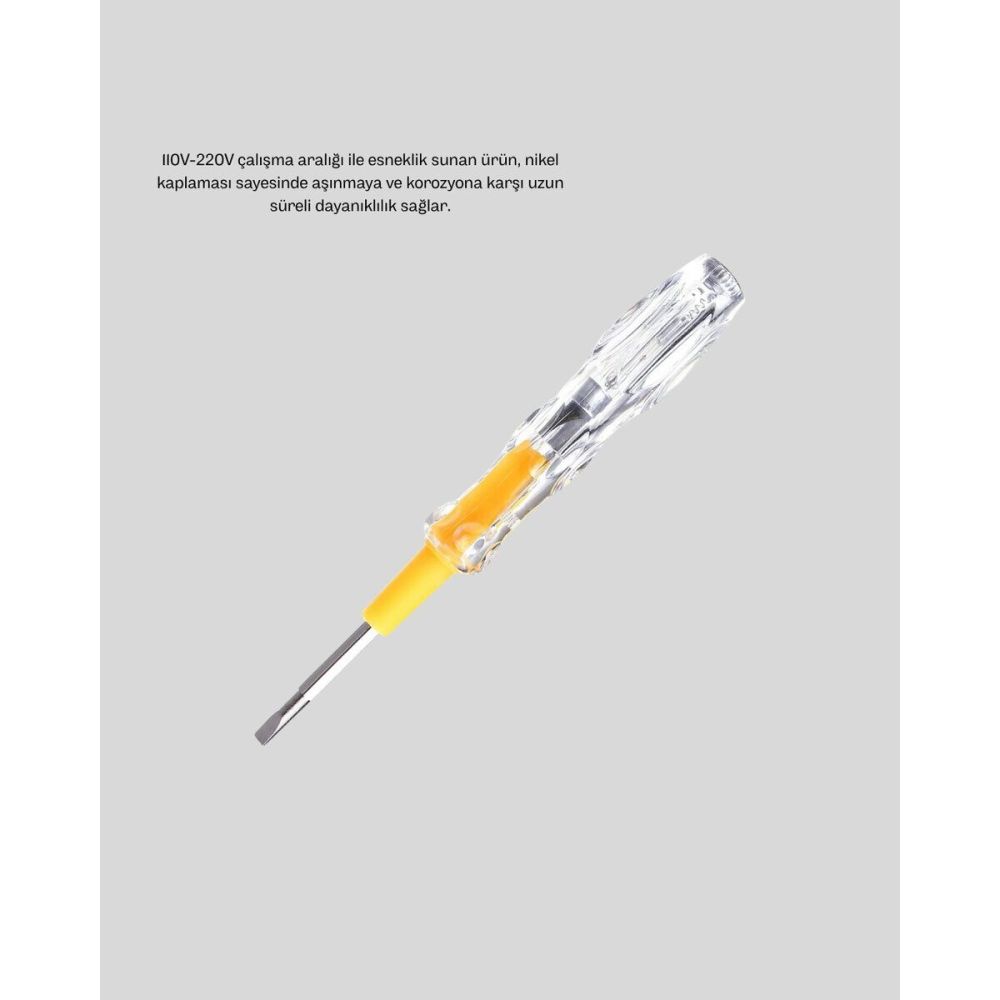 Neon Işıklı Elektrik Kontrol Kalemi