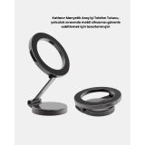 360° Dönebilen Katlanır Manyetik Araç Telefon Tutucu – MagSafe Uyumlu 