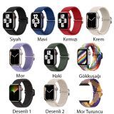 Ally Apple Watch 7-8 41mm 6-5-4 40mm Japon Tokalı Elastik Kayış Kordon