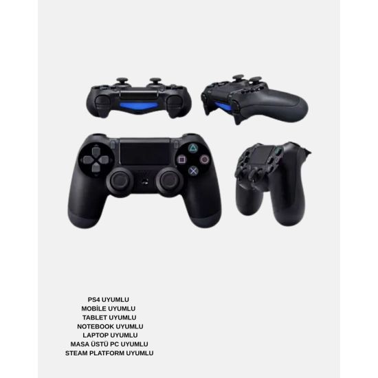 Bluetooth Oyun Kolu – Titreşimli PS4 Steam PC Mobil ve Tablet Uyumlu