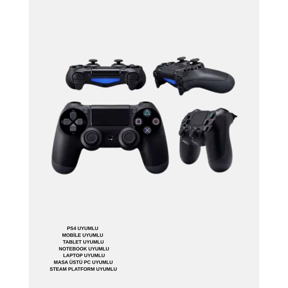 Bluetooth Oyun Kolu – Titreşimli PS4 Steam PC Mobil ve Tablet Uyumlu