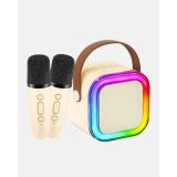Taşınabilir Karaoke Hoparlör Bluetooth 5.0 ve Çift Mikrofonlu