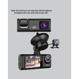 Üç Kameralı Araç İçi Kayıt Sistemi Full HD Gece Görüşlü ve G-Sensör De