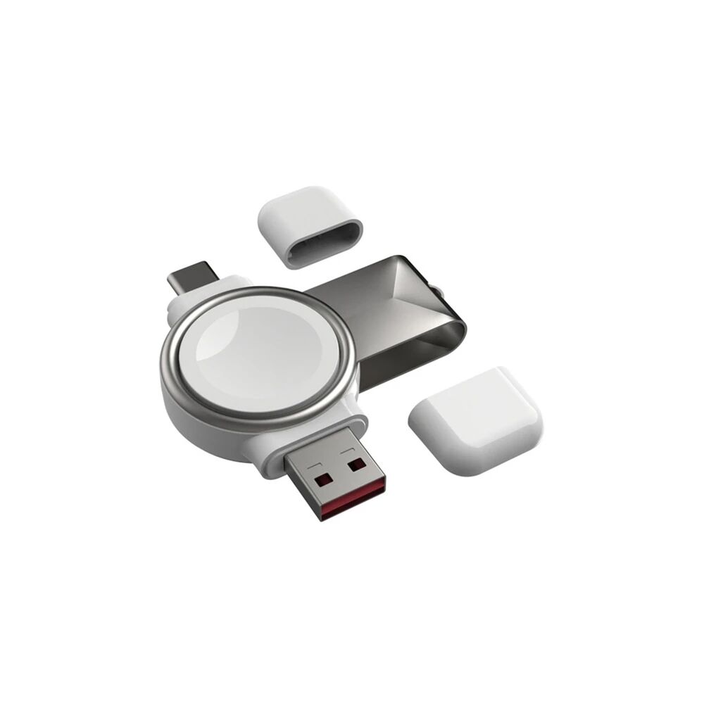 ALLY Apple iWatch İçin Taşınabilir 2 in 1 USB + Type-C Şarj Standı