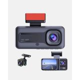 Üç Kameralı Dash Cam 170° Geniş Açılı Full HD Gece Görüşlü