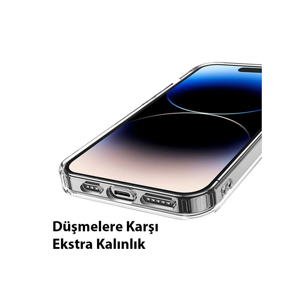 Hoco iPhone 15 Pro Anti-Fall Darbe Önleyici Airbag Manyetik Magsafe Si