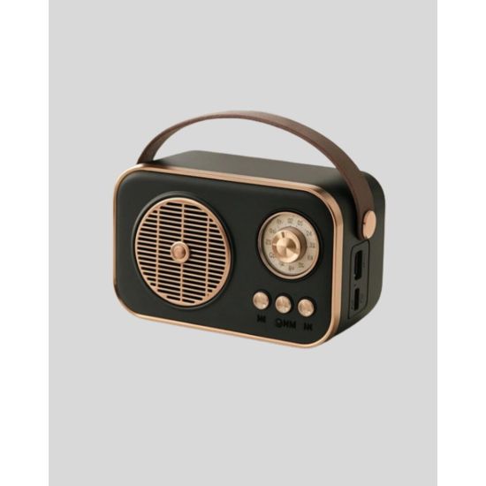 Retro Bluetooth Radyo – Nostaljik Tasarım TF Kart ve USB Destekli