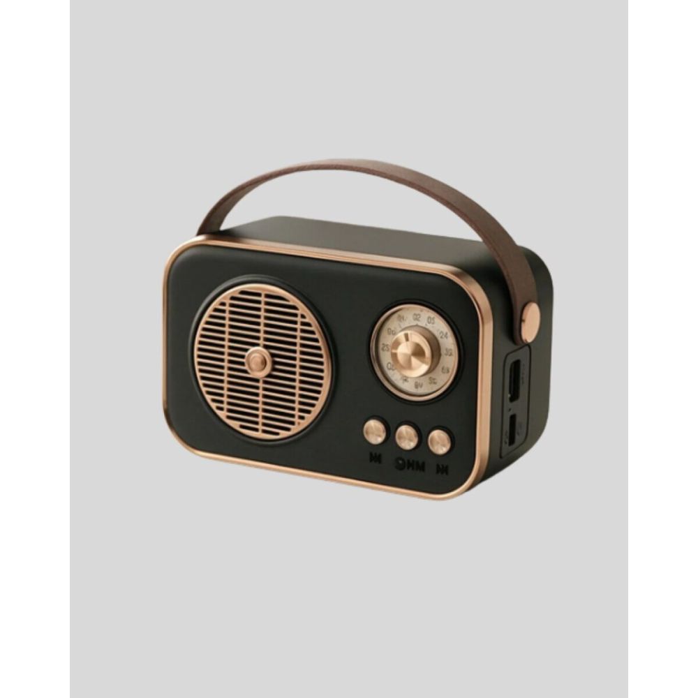 Retro Bluetooth Radyo – Nostaljik Tasarım TF Kart ve USB Destekli