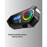 Kablosuz Bluetooth İnterkom IP65 Suya Dayanıklı 40mm HD Ses ve 40 Saat