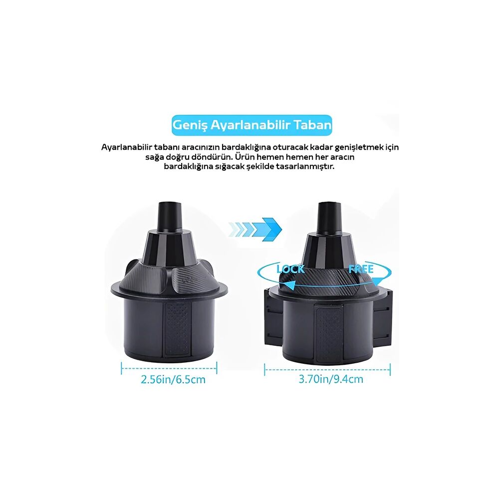ALLY HB-P05 Universal Araç İçi Telefon Tutucu - Yemek Masası