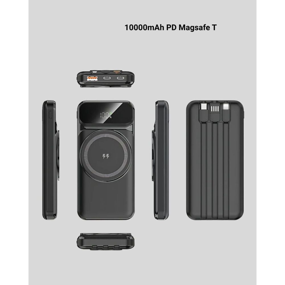 10000 mAh Kablosuz Powerbank – 15W Hızlı Şarj Type-C Çoklu Çıkışlı