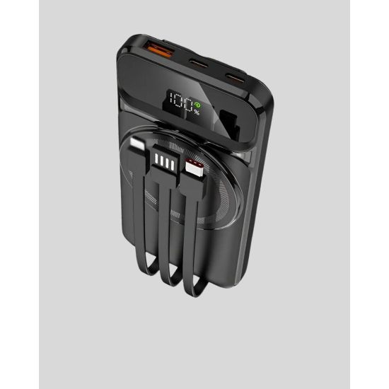 10000 mAh Kablosuz Powerbank – 15W Hızlı Şarj Type-C Çoklu Çıkışlı