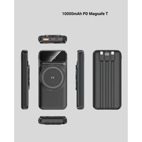 15W Kablosuz Şarj Özellikli 10000 mAh Powerbank – Type-C Hızlı Şarj