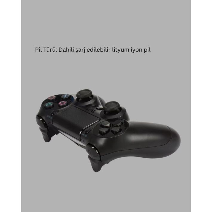 Kablosuz Titreşimli Oyun Kolu – PS4 Uyumlu Ergonomik Tasarım ve Uzun P