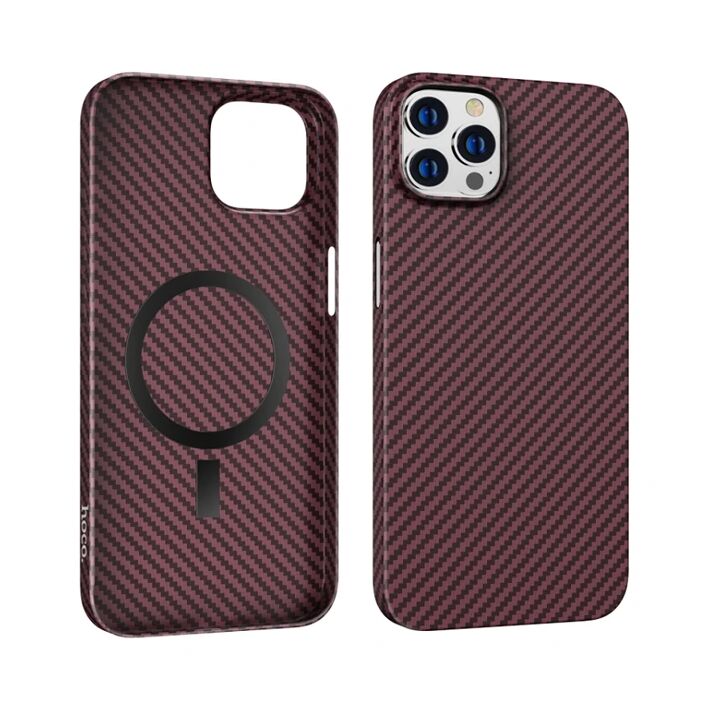 Hoco iPhone 14 Pro 6.1 Kılıf Manyetik Magsafeli Darbe Emici Telefon Kı
