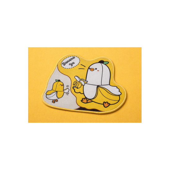 Sevimli Muz Desenli Mouse Pad Kaymaz Tabanlı Ergonomik Mouse Altlığı
