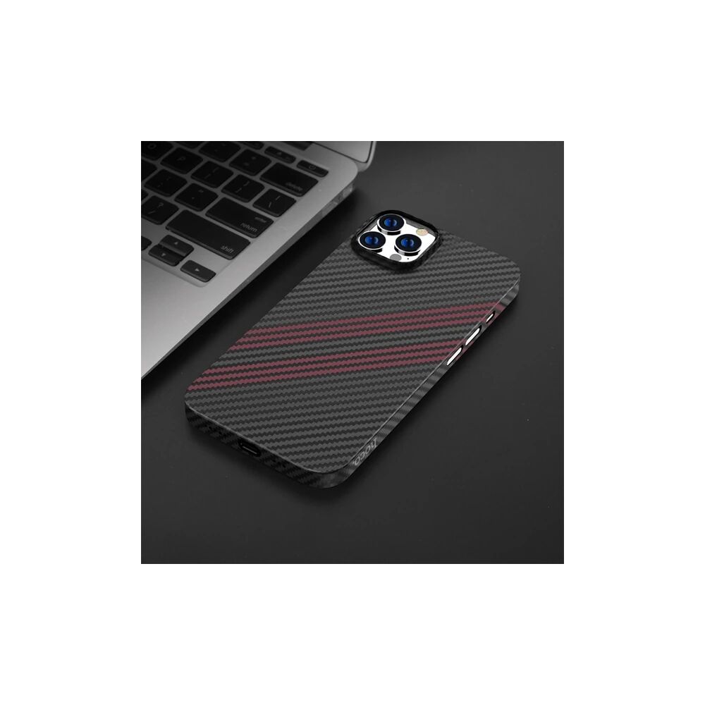 Hoco iPhone 14 Pro 6.1 Kılıf Kevlar Texture Darbe Emici Telefon Kılıfı