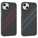Hoco iPhone 14 Plus 6.7 Kılıf Kevlar Texture Darbe Emici Telefon Kılıf