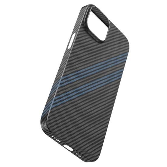 Hoco iPhone 14 Plus 6.7 Kılıf Kevlar Texture Darbe Emici Telefon Kılıf