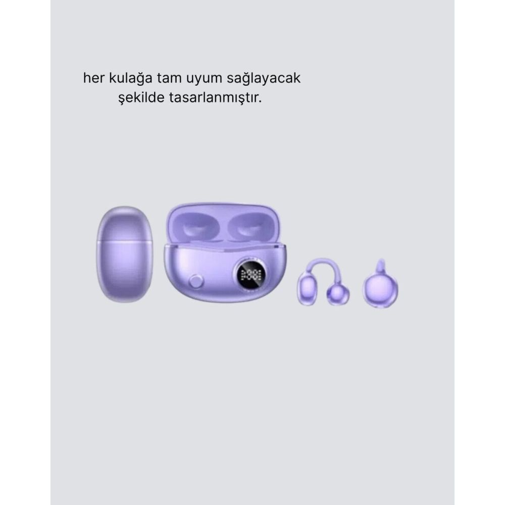 Kulak Arkası Klipsli Bluetooth Kulaklık YXG10 Silikon Malzemeli Ergono