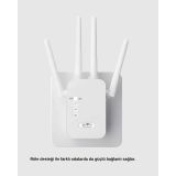 300Mbps WiFi Menzil Genişletici 4 Antenli WPA3 Güvenlikli Priz Tipi Re
