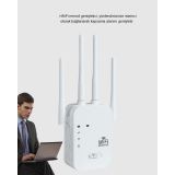 300Mbps WiFi Menzil Genişletici 4 Antenli WPA3 Güvenlikli Priz Tipi Re