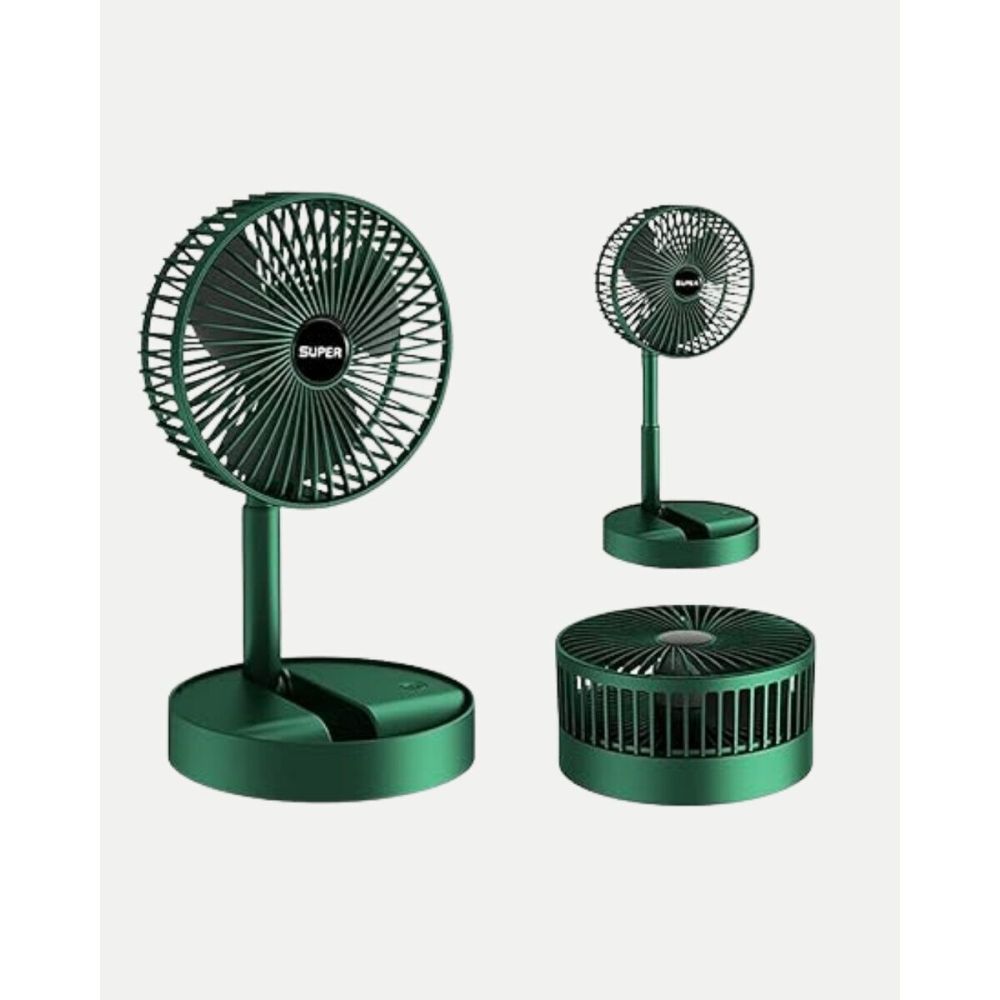 Katlanabilir Şarjlı Mini Fan 3 Kademeli Hız Ayarlı Taşınabilir