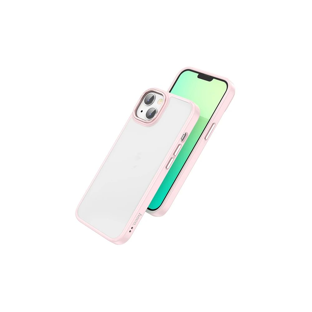 Hoco iPhone 14 Plus Golden Shield Frosted Silikon Telefon Kılıfı