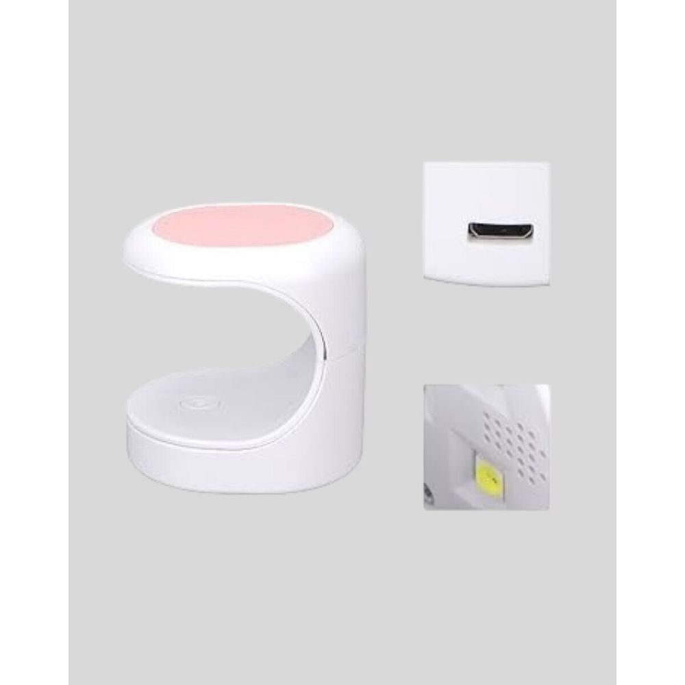 LED Mini Oje Kurutucu Taşınabilir Hızlı Kuruma Cihazı 3 LED Işıklı