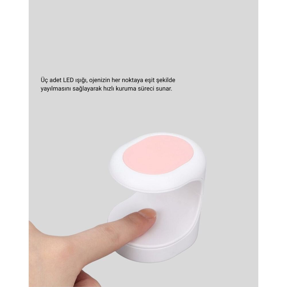 Mini Oje Kurutma Cihazı 16W LED UV Hızlı Kurutma Taşınabilir Kompakt