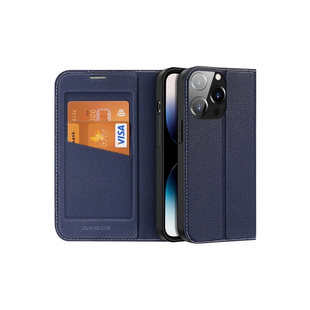 Dux Ducis iPhone 14 Pro 6.1 Kılıf Skin X2 Series PU Deri Manyetik Kapa