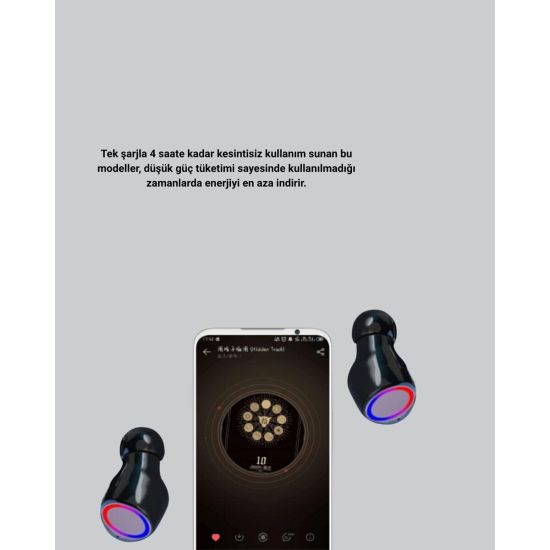Bluetooth Kablosuz Kulaklık 4 Saat Kullanım Şarj Kutulu Düşük Enerji T