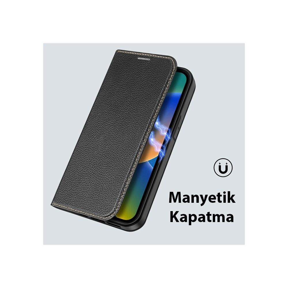 Dux Ducis iPhone 14 Plus 6.7 Kılıf Skin X PU Deri Manyetik Kapaklı Kıl